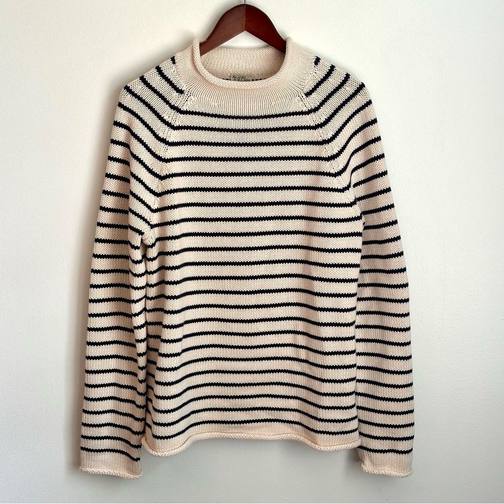 J. Crew 1988 Heritage Cotton Rollneck Sweater - NWT - Medium - Mountain White